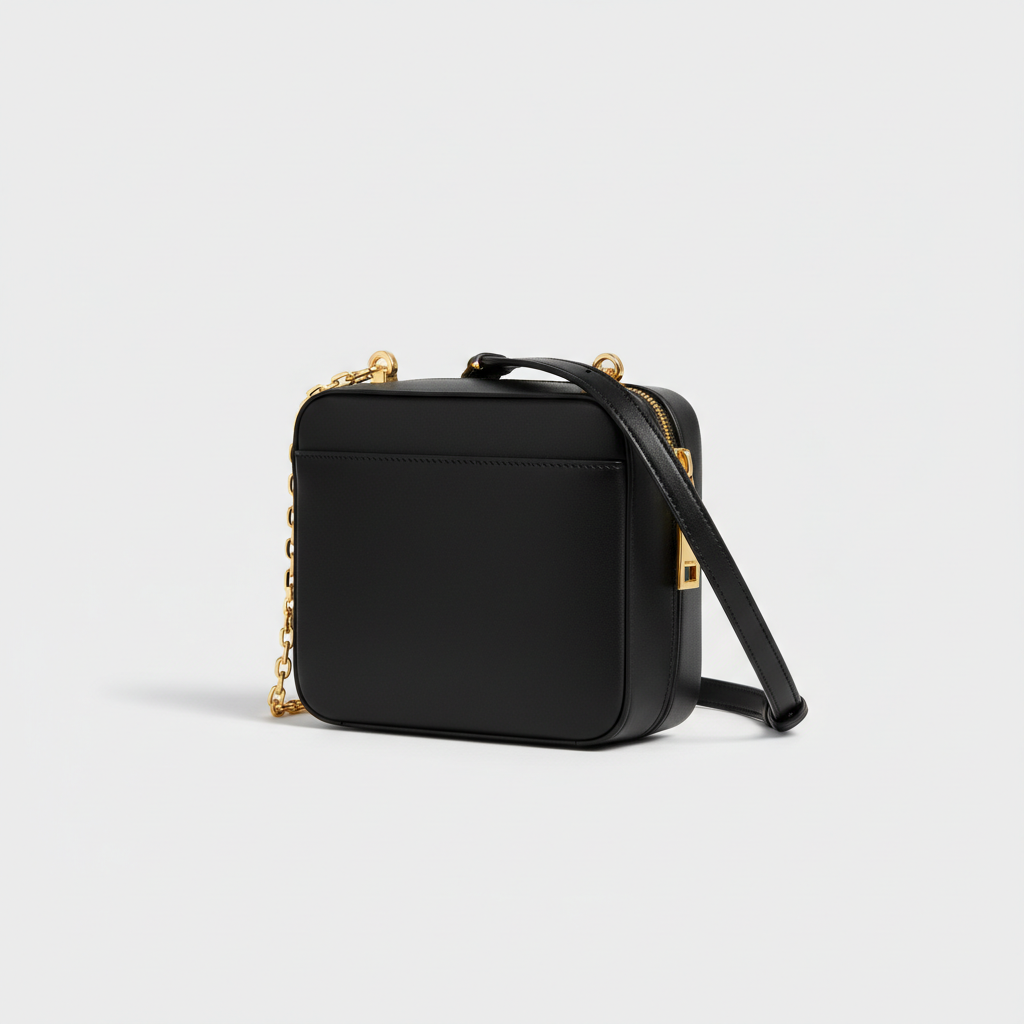 Le Nova Compact Crossbody – Black – Front Angle View