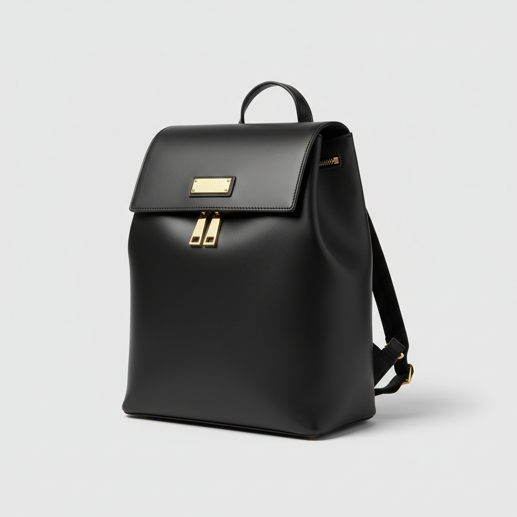 Sophia Work Backpack - Black - Front Angle View