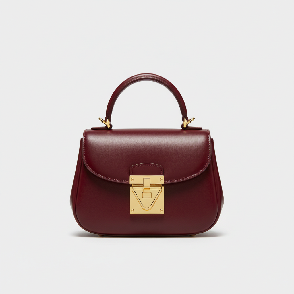 Le Nova Mini Satchel – Burgundy – Hero Front View