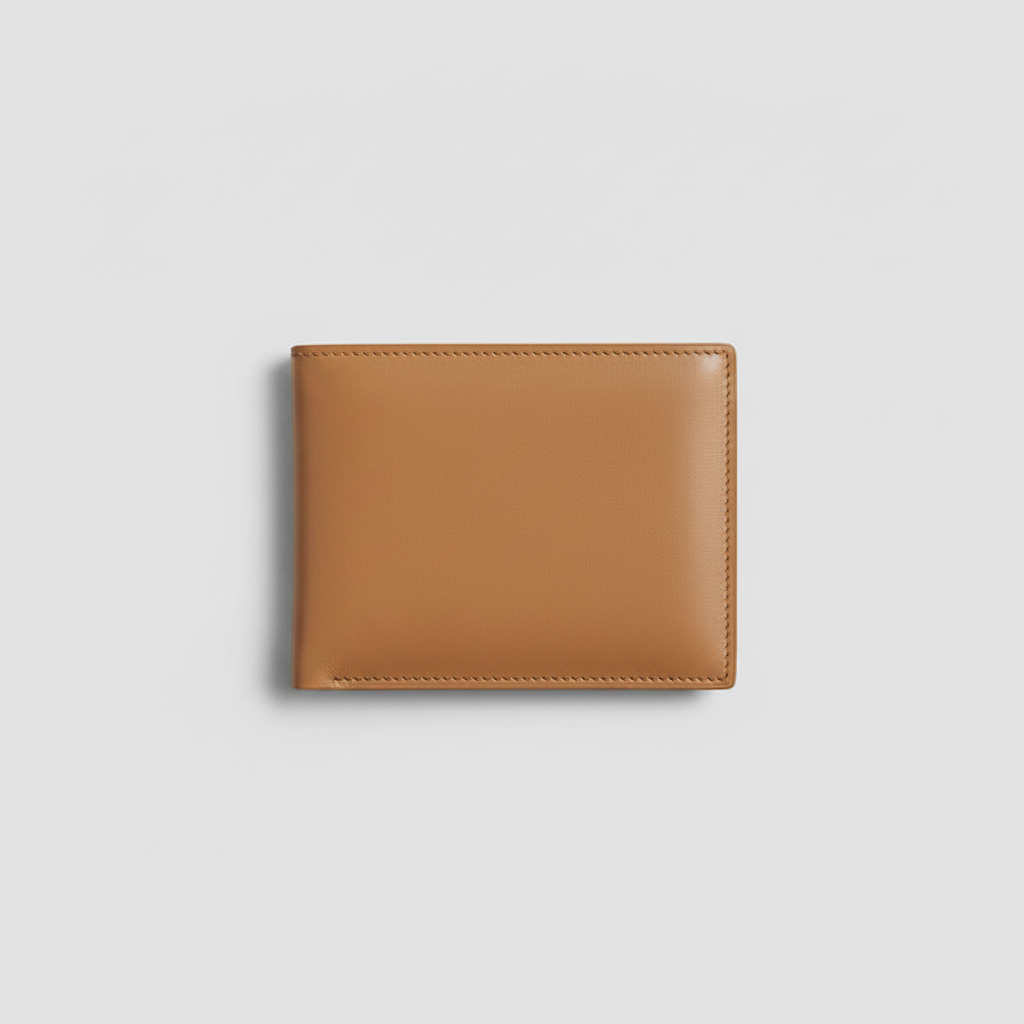 Celeste Passport Holder Camel — Hero Front View