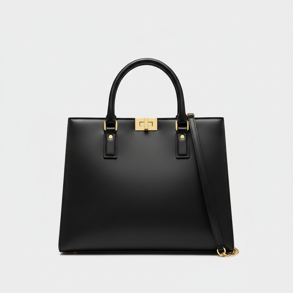 Stella Laptop Tote - Black - Hero Front View