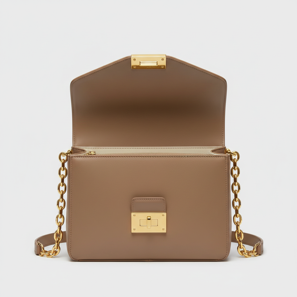 Emma Daily Work Bag - Taupe - Hero Front View