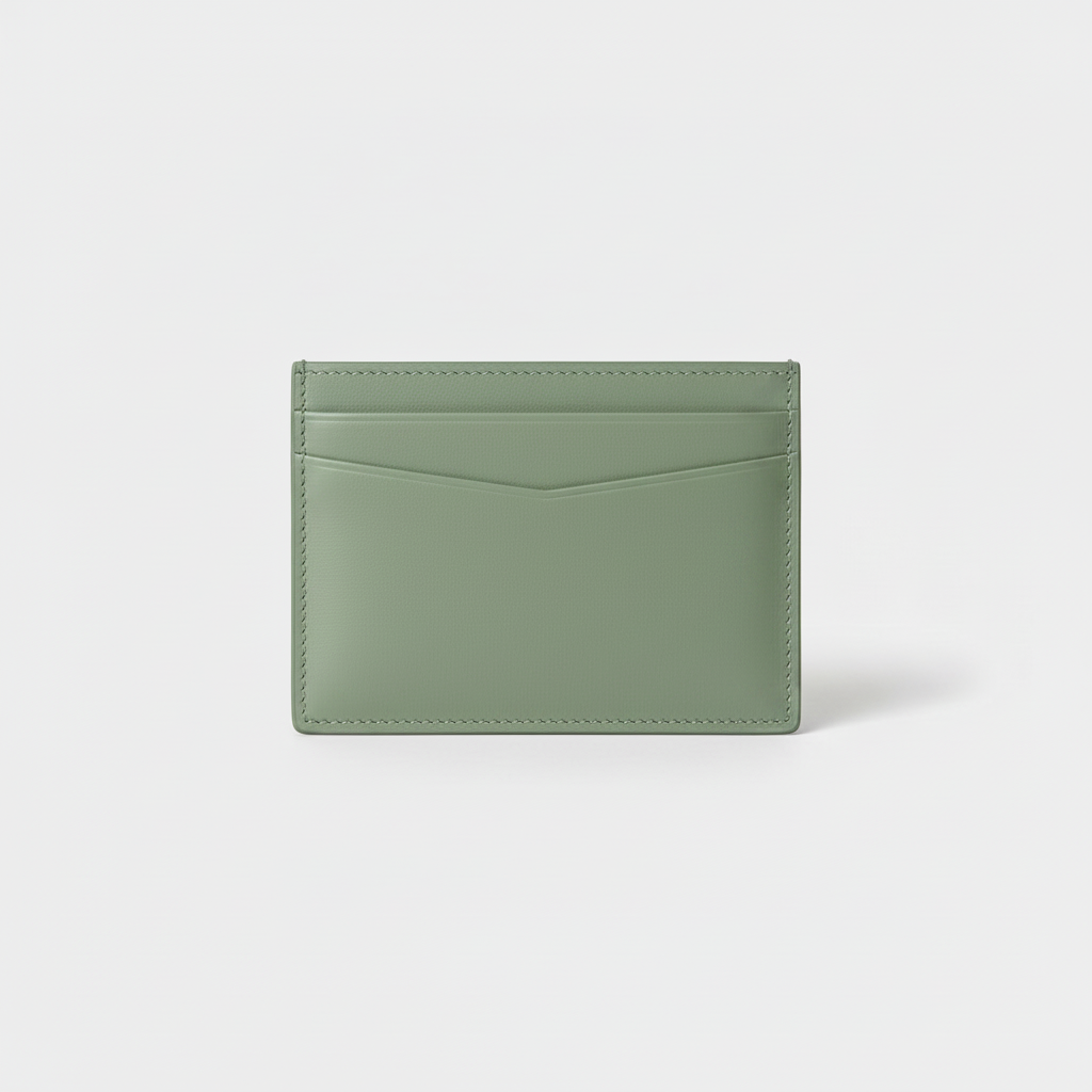 Stella Card Holder Sage Green — Hero Front View