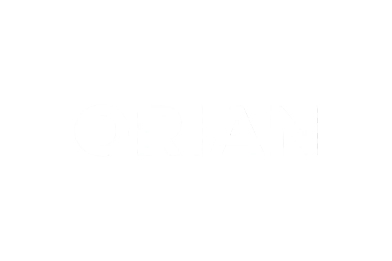 ORIAN white logo