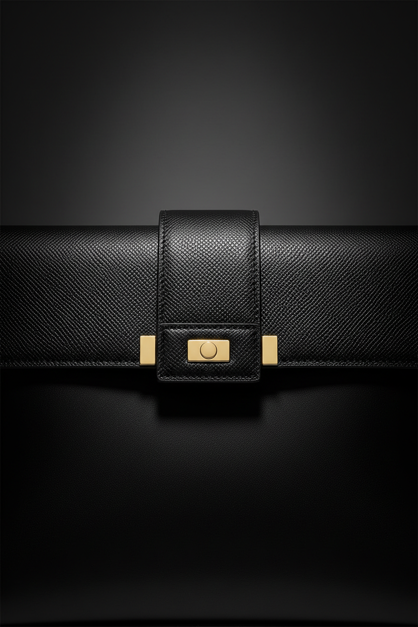 Black Leather Bag – Cinematic Macro