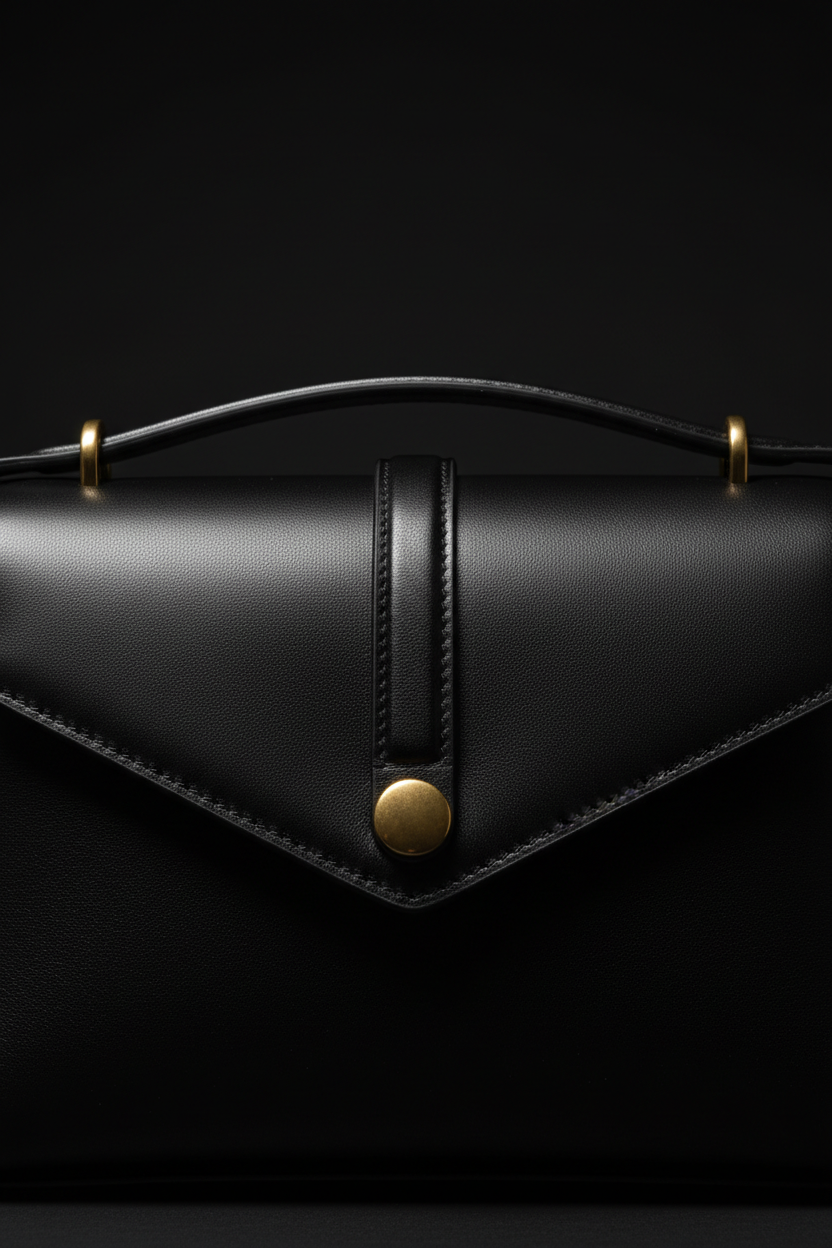 Black Leather Bag – Moody Studio