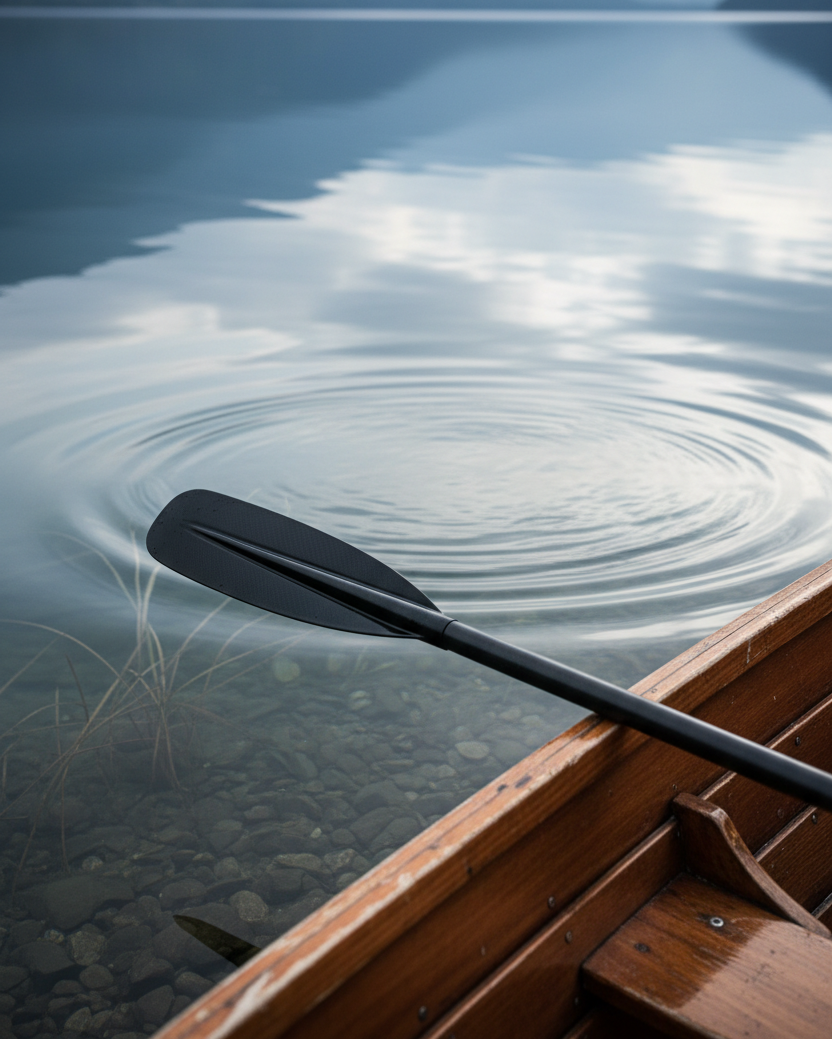 Boat on Calm Water – Minimalist Lifestyle Photography