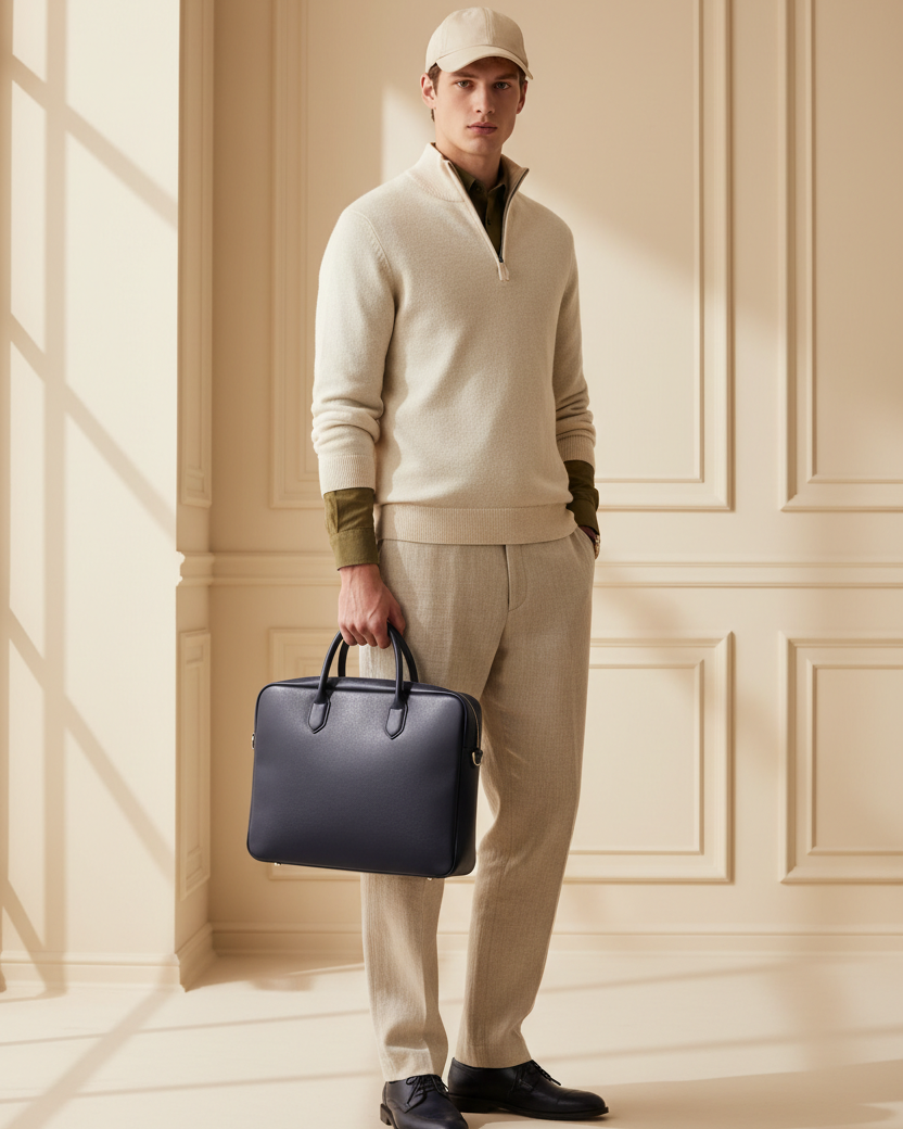 Business Briefcase – Luxury Menswear Editorial