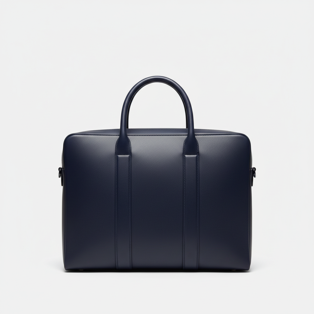 Atlas Executive Briefcase in Navy Blue — Hero Front View
