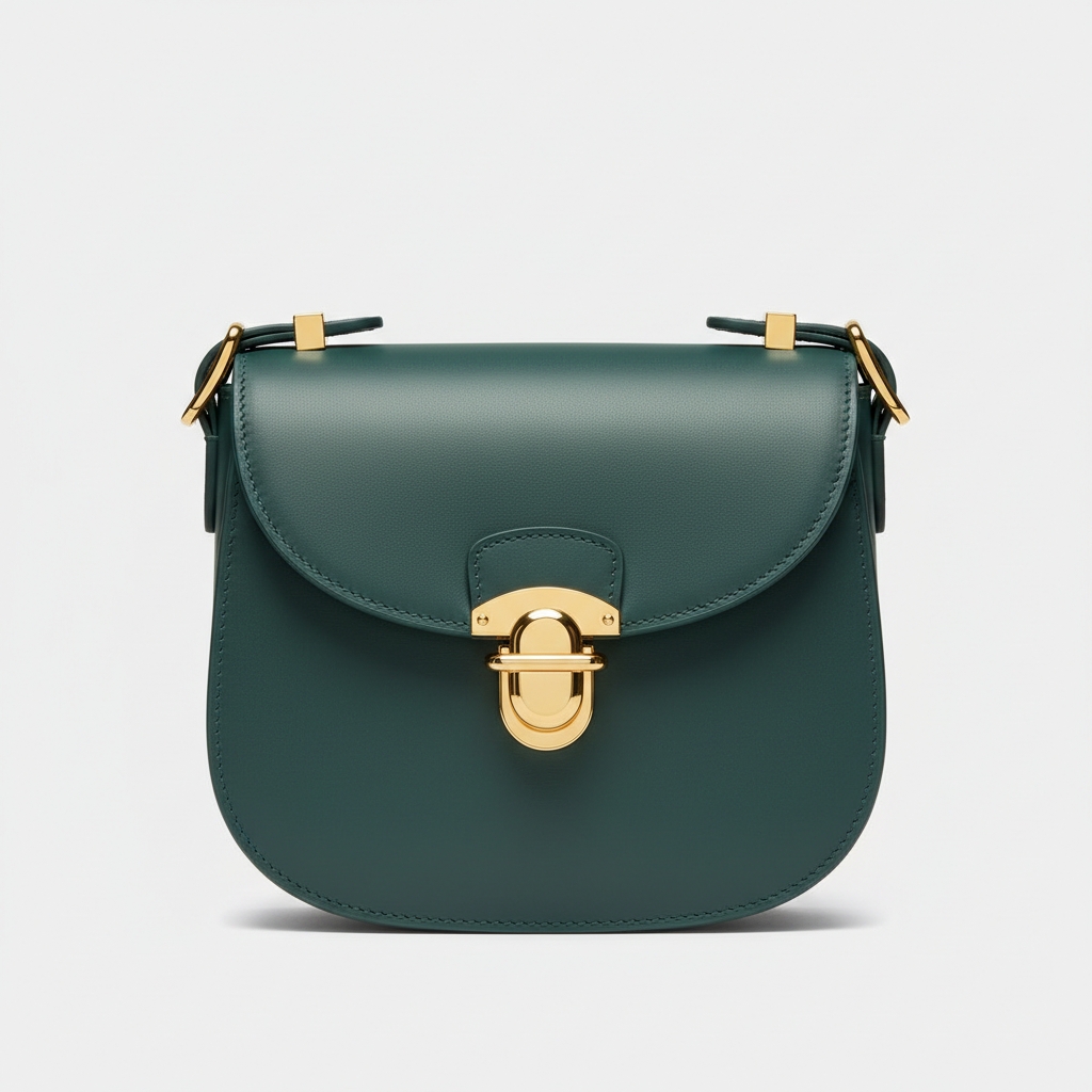 Le Nova Saddle Bag – Petrol Green – Hero Front View