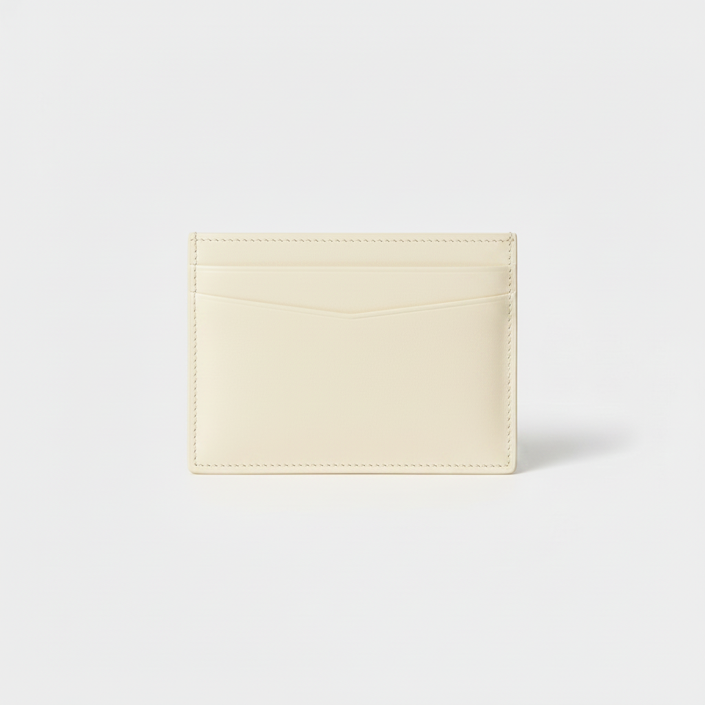 Stella Card Holder Ivory — Hero Front View