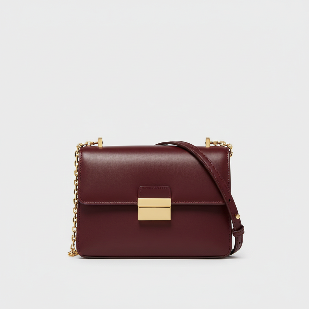 Le Nova Compact Crossbody – Burgundy – Hero Front View