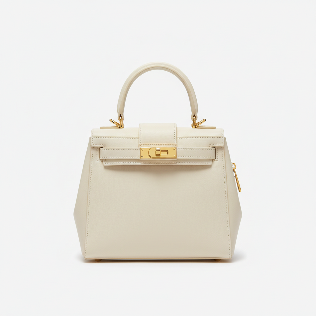 Celeste Top Handle Mini Bag in Ivory - Hero Front View