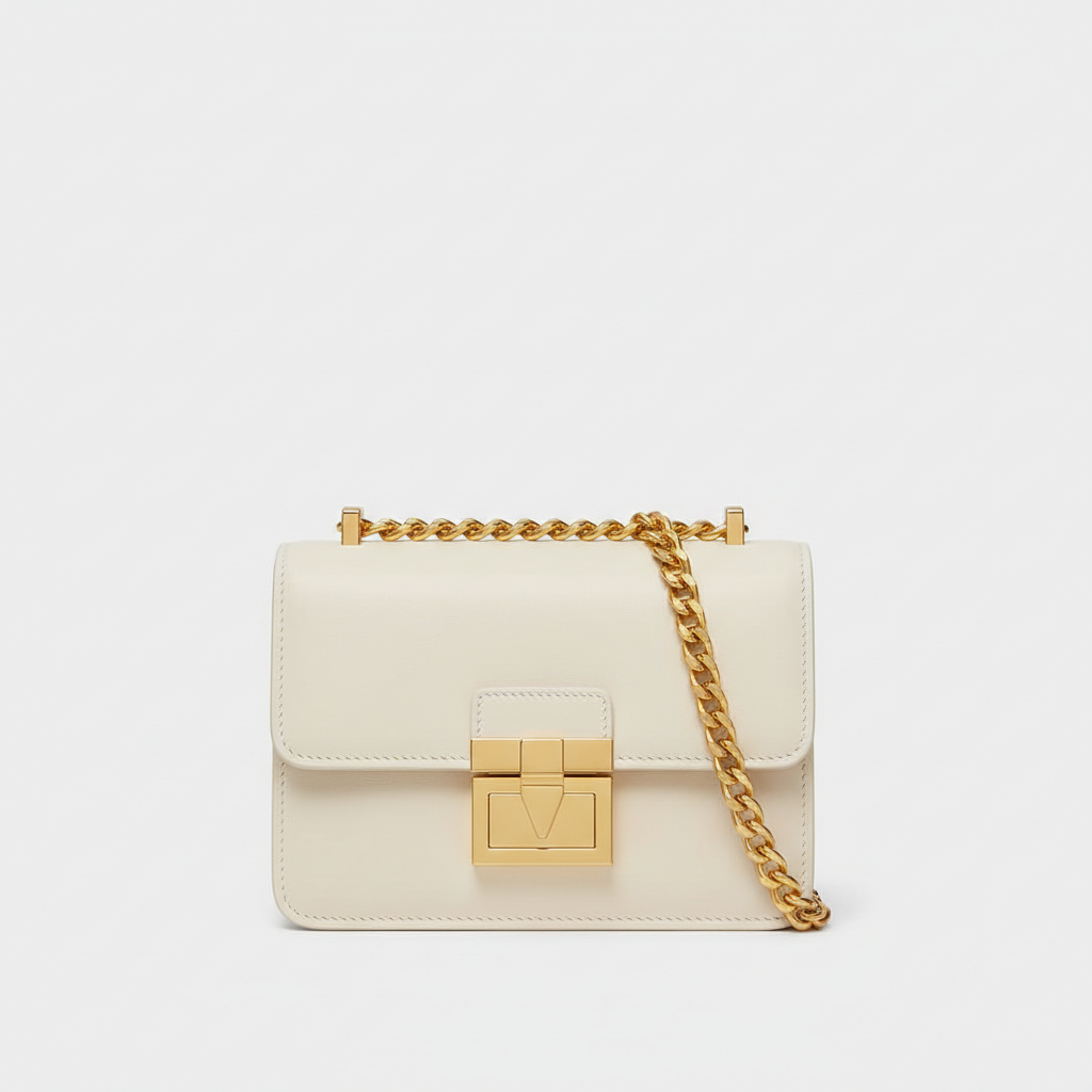 Le Nova Compact Crossbody – Ivory – Hero Front View