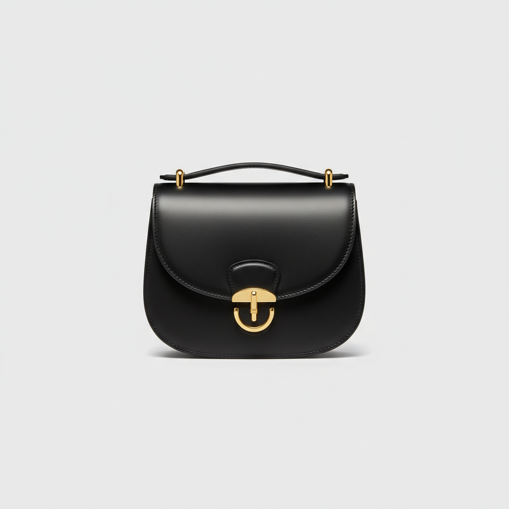 Le Nova Saddle Bag – Black – Hero Front View