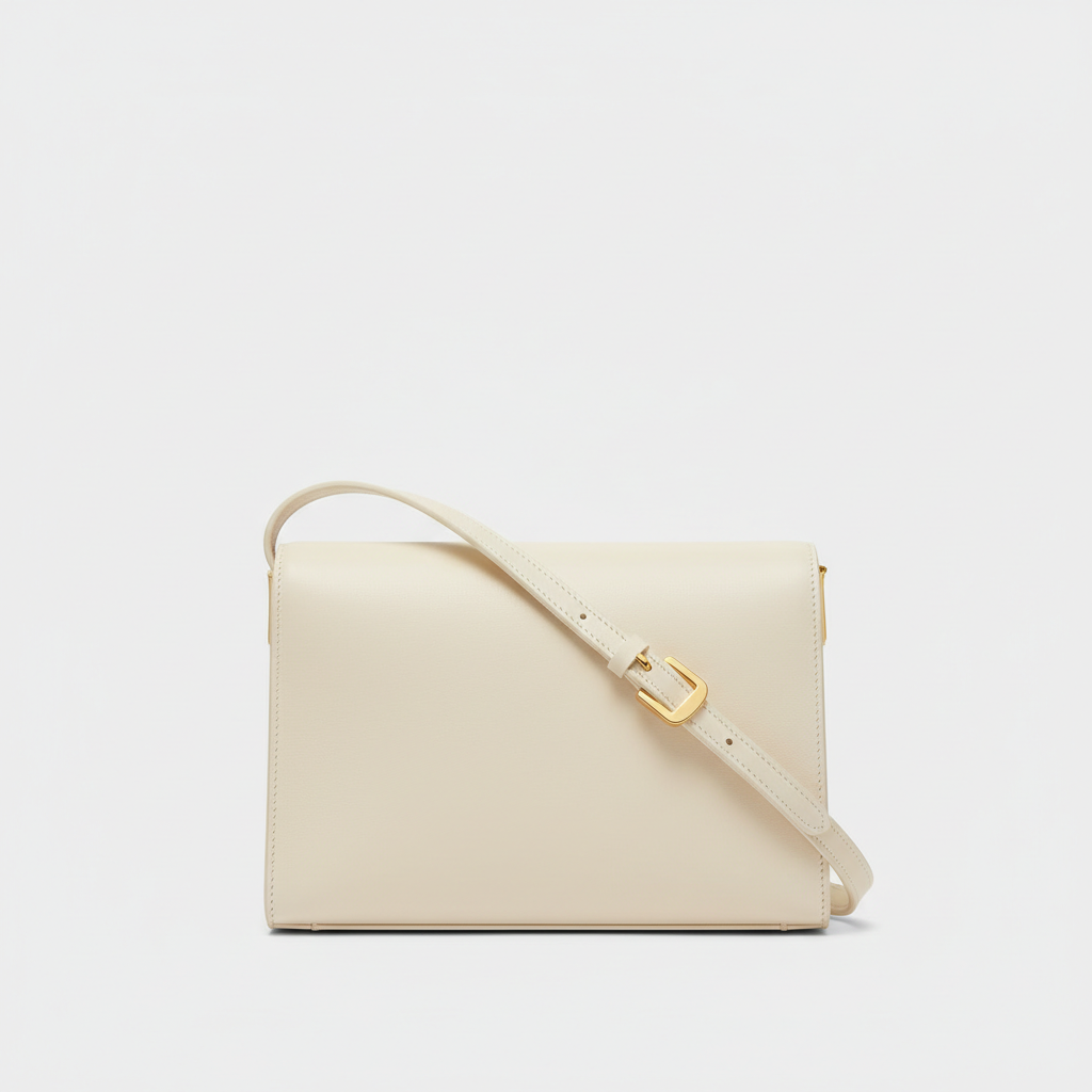 Le Gina East-West Bag — Ivory Hero Front View
