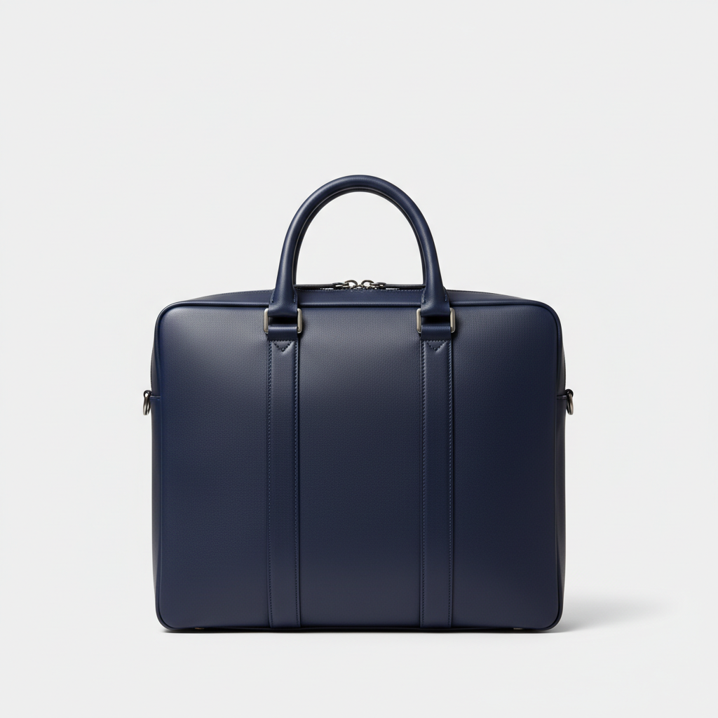 Atlas Executive Briefcase - Navy Blue - Hero Front View