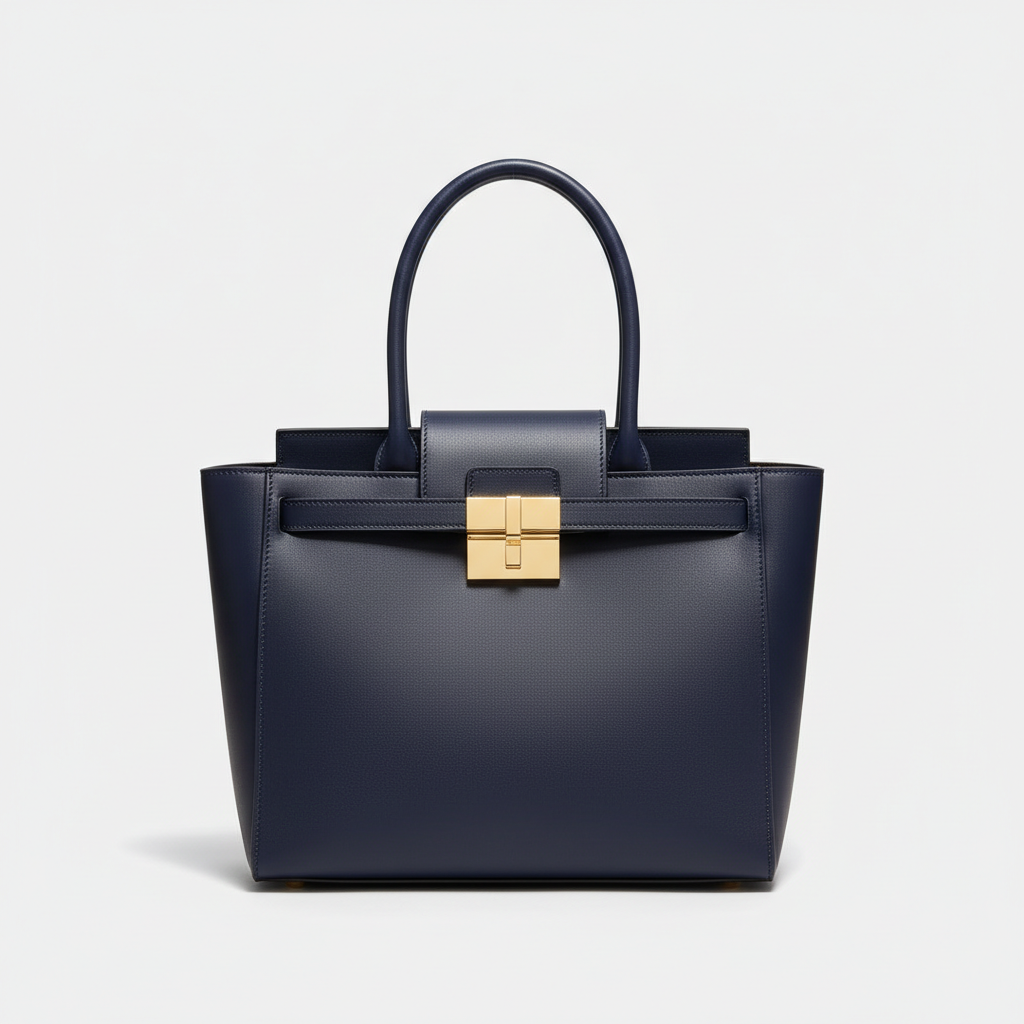 Victoria Executive Tote – Navy Blue – Hero Front View