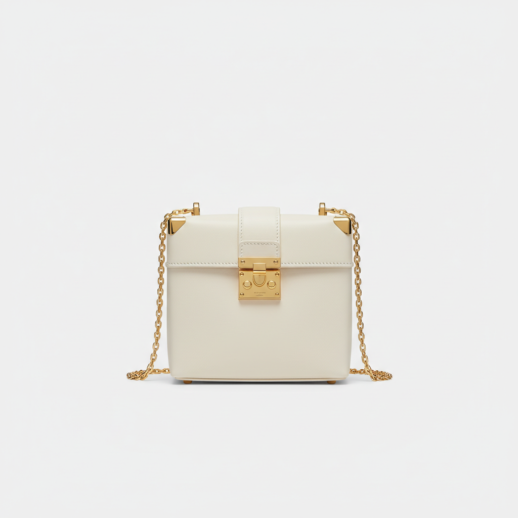 Stella Box Mini Bag in Ivory - Hero Front View