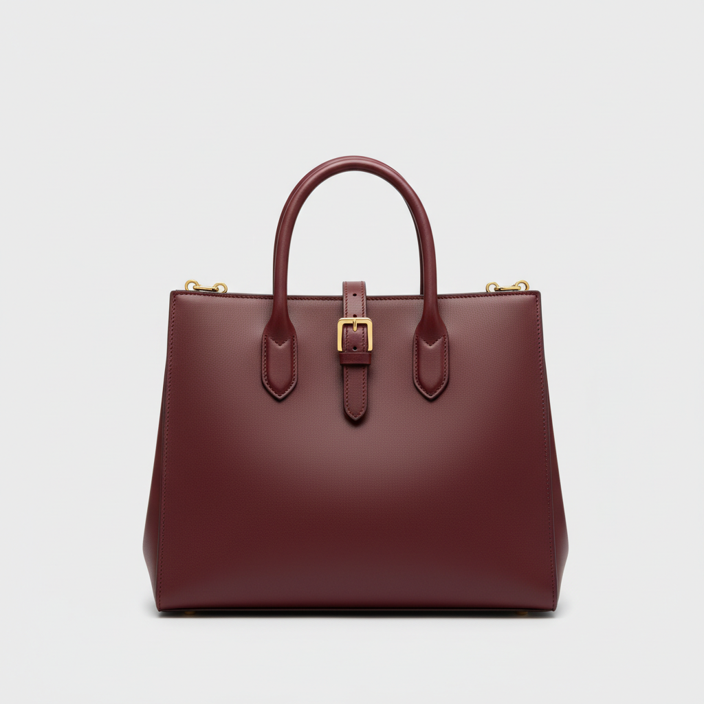 Stella Laptop Tote - Burgundy - Hero Front View