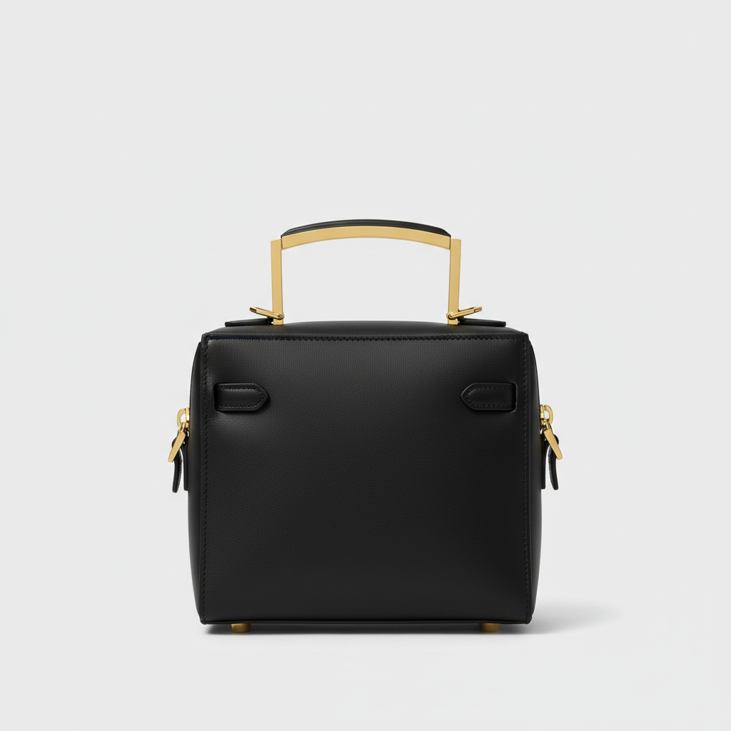 Celeste Top Handle Mini Bag in Black - Hero Front View