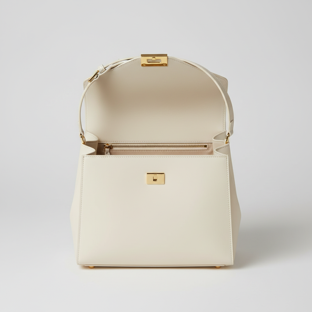 Emma Daily Work Bag - Cream - Hero Front View