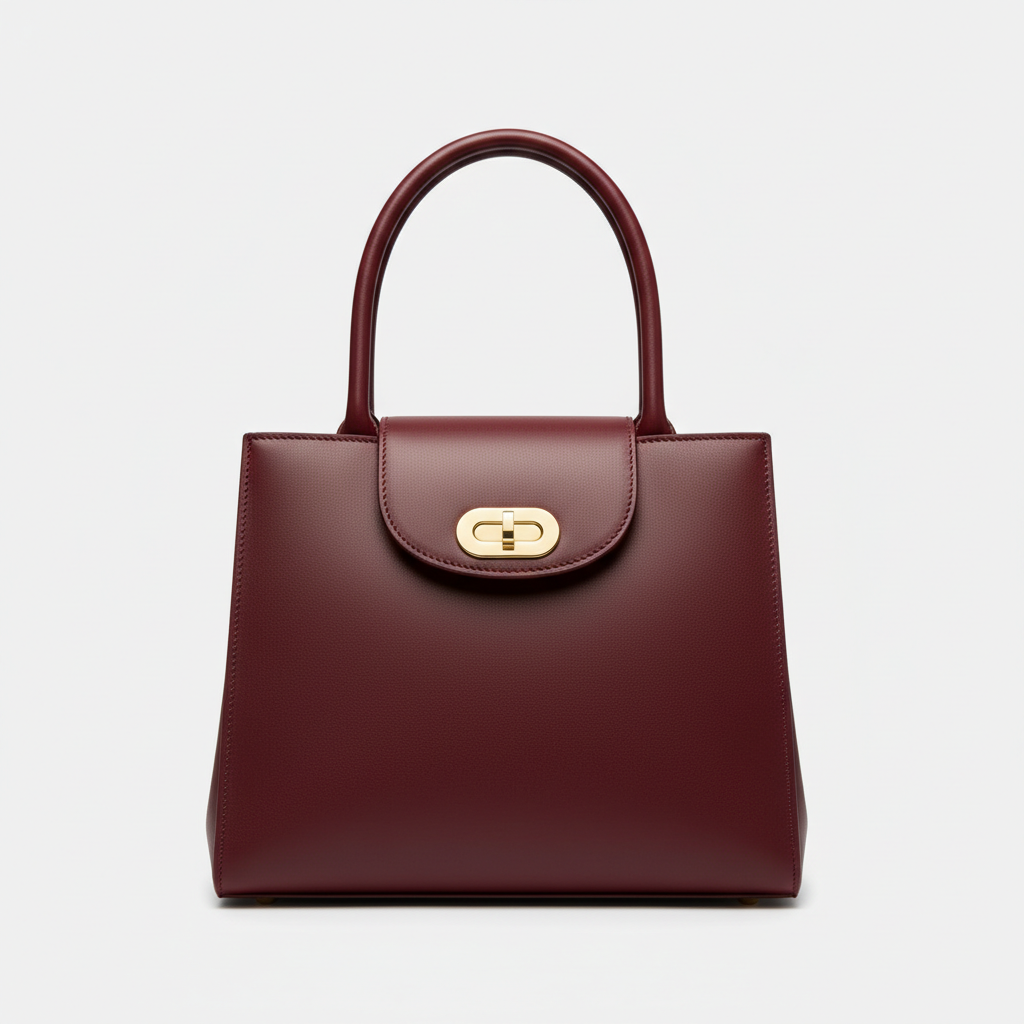 Victoria Executive Tote – Burgundy – Hero Front View