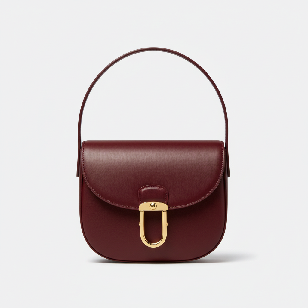 Le Nova Saddle Bag – Burgundy – Hero Front View