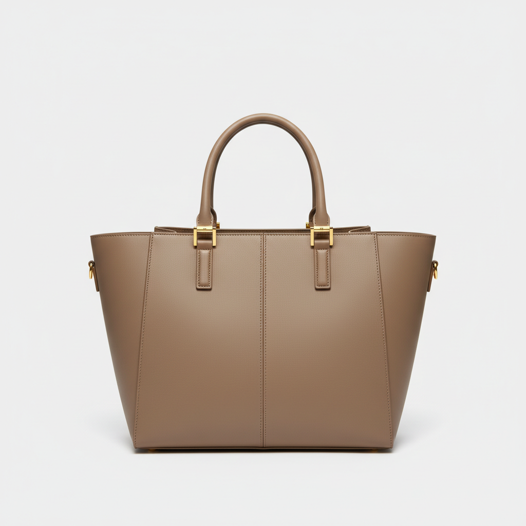 Amelia Office Tote - Taupe - Hero Front View