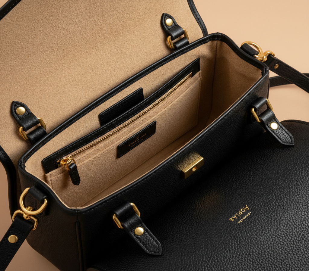 Luxury Handbag Interior Detail