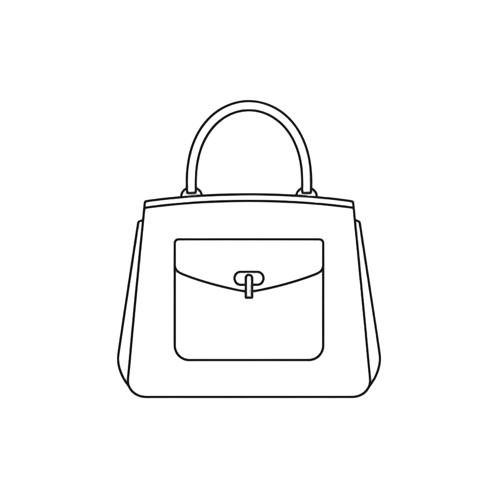 Luxury Tote Bag Line Art