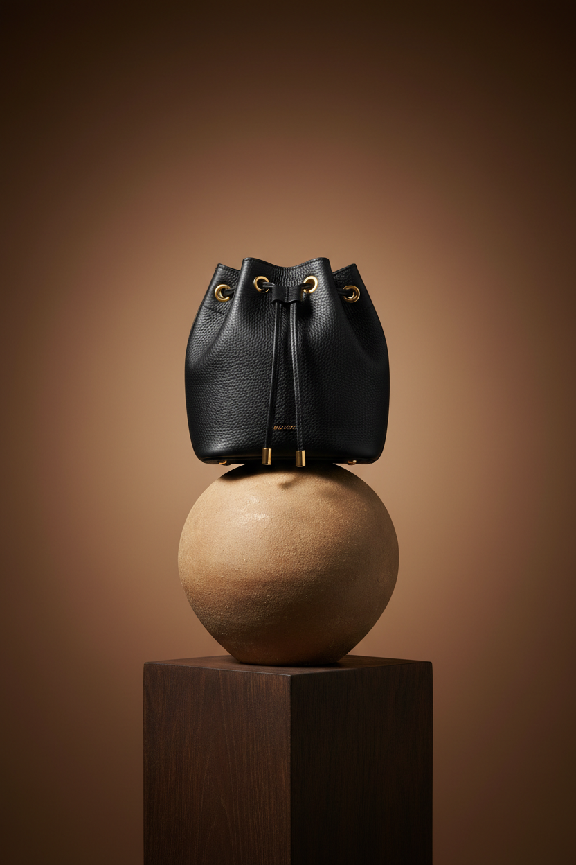 Sculptural Bucket Bag